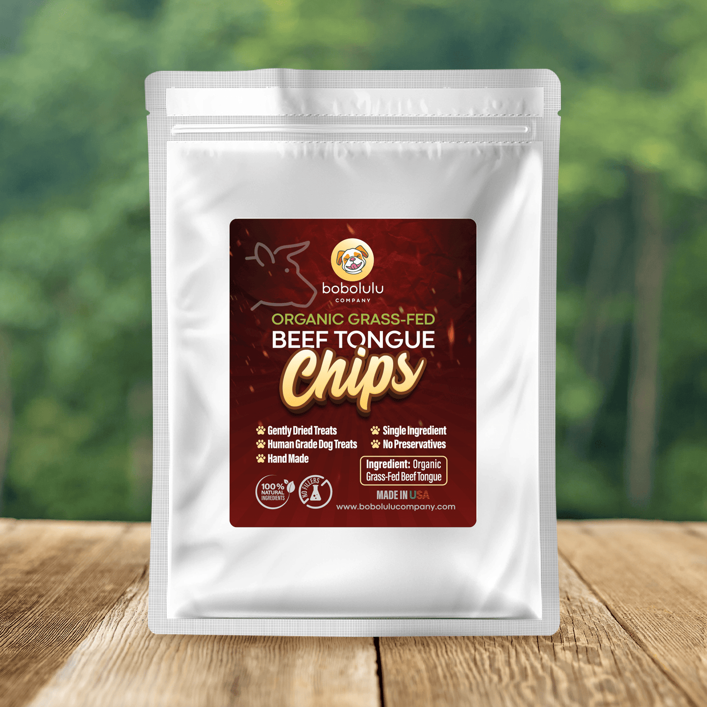 Organic Grass-Fed Beef Tongue Chips