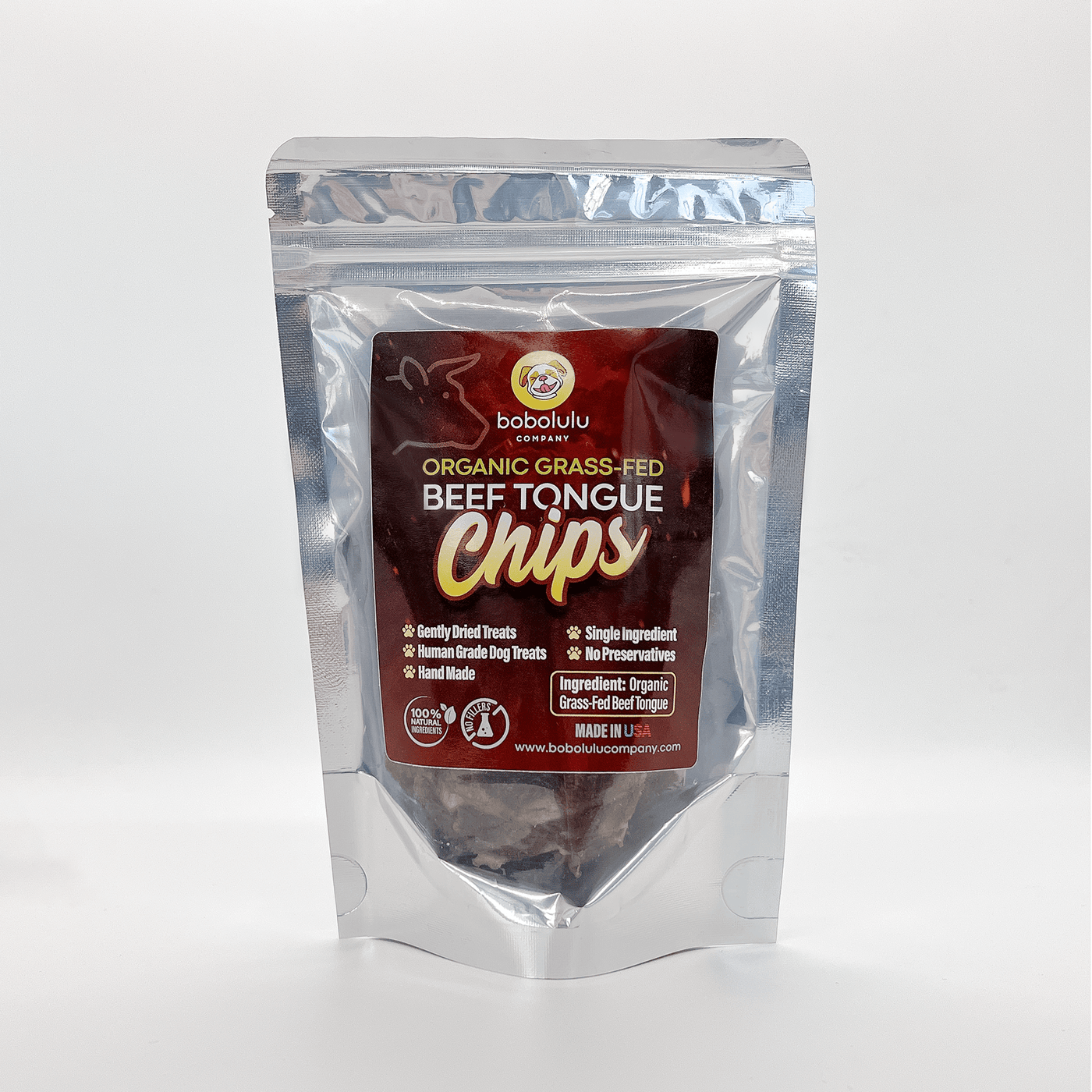 Organic Grass-Fed Beef Tongue Chips