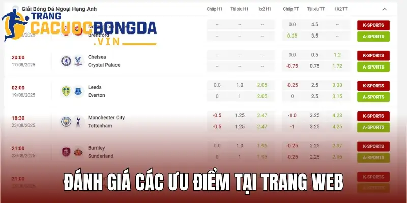 Đánh giá các ưu điểm thu hút khách hàng chỉ có tại trang web