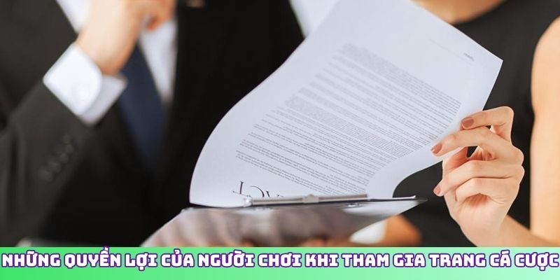 Những quyền lợi của người chơi khi tham gia trang cá cược
